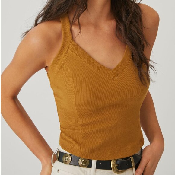 Anthropologie Knit 2-Piece Sweater & Tank Set Brown XL - Picture 4 of 11